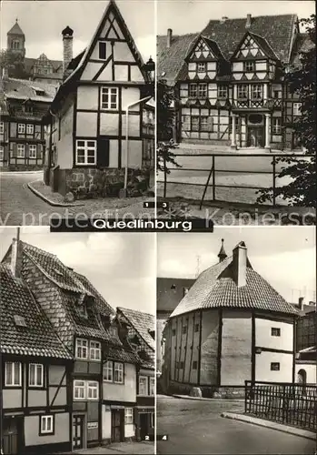 Quedlinburg Finkenherd Wassertorstrasse Klopstockhaus Hochstaenderhaus Kat. Quedlinburg