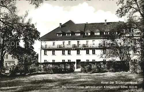 Koenigsfeld Schwarzwald Hotel Bruedergemeinde Kat. Koenigsfeld im Schwarzwald