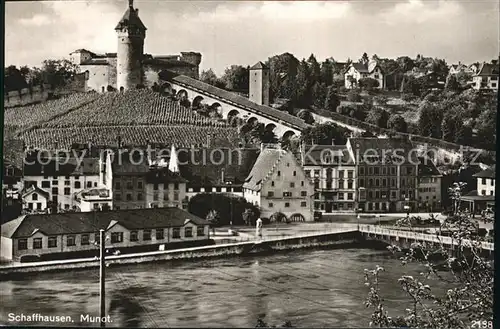 Schaffhausen SH mit Munot Kat. Schaffhausen