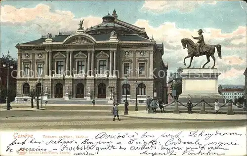 Geneve GE Theater Monument Dufour Kat. Geneve