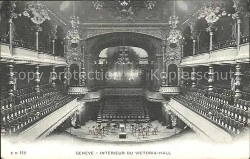 Geneve GE Interieur du Victoria Hall Kat. Geneve