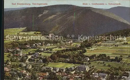 Bad Blankenburg Blick vom Greifenstein Schwarzeck Kat. Bad Blankenburg