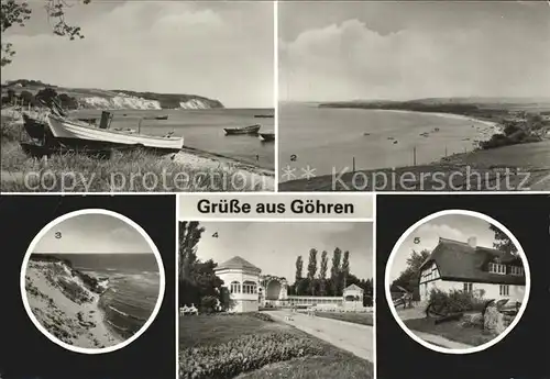 Goehren Ruegen Suedstrand Steilkueste Musikpavillon Heimatmuseum Moenchgut Kat. Goehren Ostseebad Ruegen