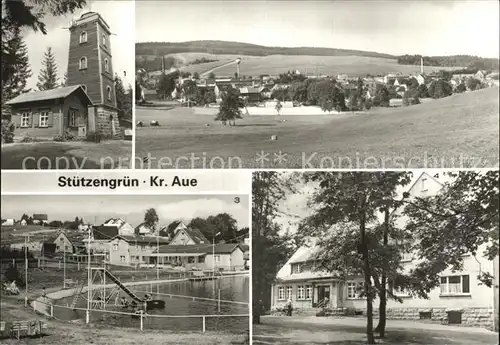 Stuetzengruen Aussichtsturm Naherholungszentrum Berggasttaette Kat. Stuetzengruen