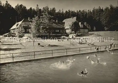 Schoenfeld Pfaffroda Ferienheim VEB TuR Dresden Schwimmbad