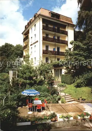 Bad Reichenhall Hotel garni Bergfried Terrasse Kat. Bad Reichenhall