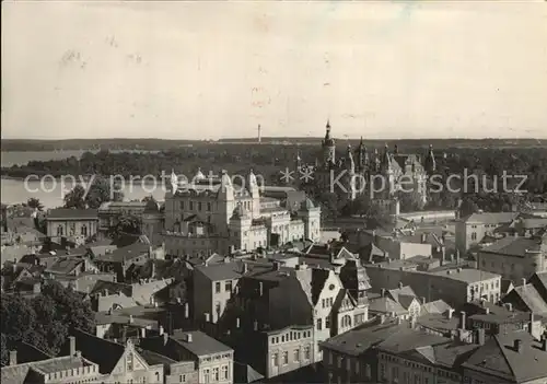 Schwerin Mecklenburg Stadtblick Schloss Kat. Schwerin