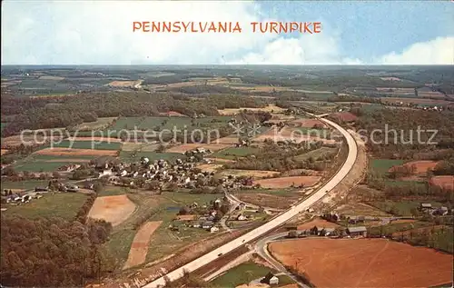 Pennsylvania Turnpike Fliegeraufnahme Kat. United States