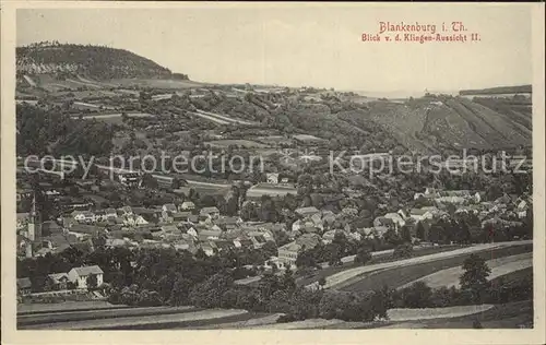 Bad Blankenburg Blick von der Klingenaussicht  Kat. Bad Blankenburg