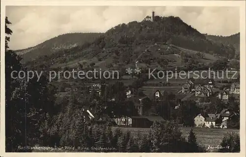 Bad Blankenburg Ruine Greifenstein Kat. Bad Blankenburg