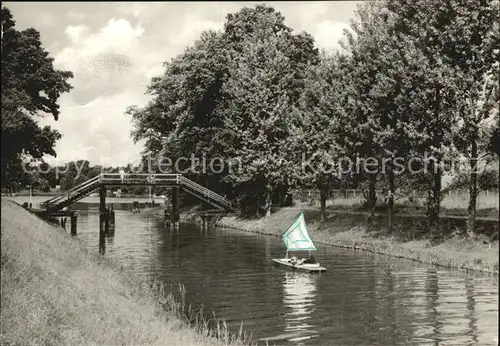 Flecken Zechlin Einfahrt in den Schwarzen See Kat. Rheinsberg