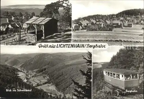 Lichtenhain Bergbahn Schwarzatal Bergbahn Kat. Oberweissbach Thueringer Wald