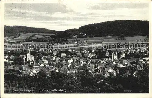 Bad Kissingen Blick vom Staffelberg Kat. Bad Kissingen