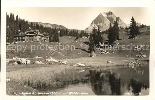 Koerbersee Sporthotel mit Widderstein Kat. Schroecken