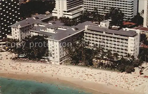 Waikiki Fliegeraufnahme The Moana Hotel  Kat. Waikiki Honolulu