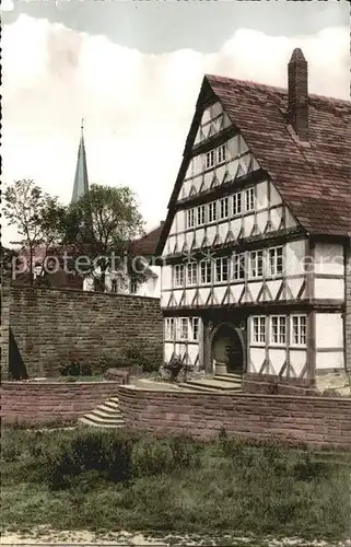 Holzminden Weser Altes Faehrhaus Kat. Holzminden