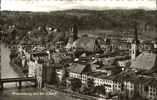 Wasserburg Inn Altstadt Fliegeraufnahme Kat. Wasserburg a.Inn