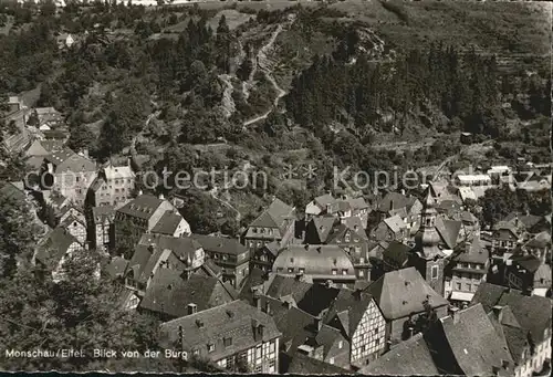 Monschau Blick von der Burg Kat. Monschau