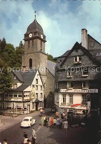 Monschau Marktplatz mit Aukirche Kat. Monschau