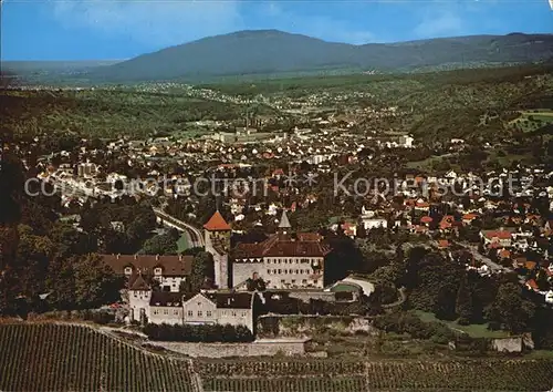 Gernsbach Schloss Eberstein Fliegeraufnahme Kat. Gernsbach