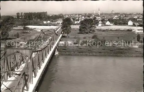 Plattling Isar Bayern Isarbruecke Kat. Plattling