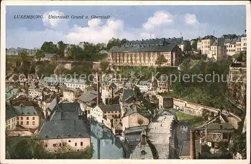 Luxemburg Luxembourg Unterstadt Grund und Oberstadt Kat. Luxemburg