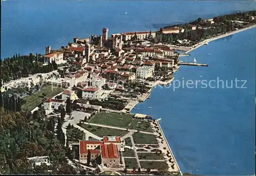 Sirmione Lago di Garda Fliegeraufnahme Kat. Italien