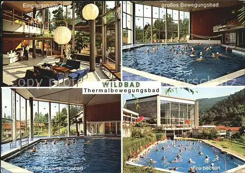 Wildbad Schwarzwald Thermal Hallenbewegungs Freibad Kat. Bad Wildbad