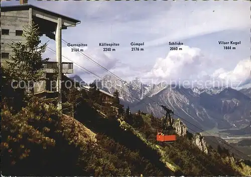 Tegelberg Tegelbergbahn mit Tiroler und Allgaeuer Alpen Kat. Schwangau