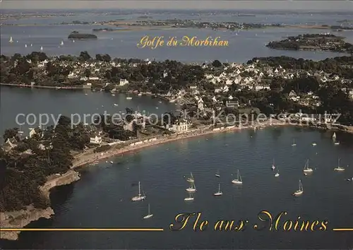 Ile aux Moines Golfe du Morbihan Vue aerienne Kat. Ile aux Moines