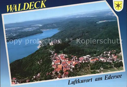 Waldeck Edersee Fliegeraufnahme