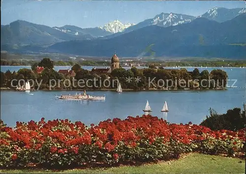 Chiemsee mit Fraueninsel Kat. Chiemsee