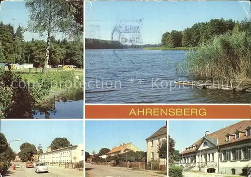 Ahrensberg Neustrelitz Zeltplatz Drewensee Dorfstrasse Lehrlingswohnheim KAP Wesenberg Kat. Neustrelitz