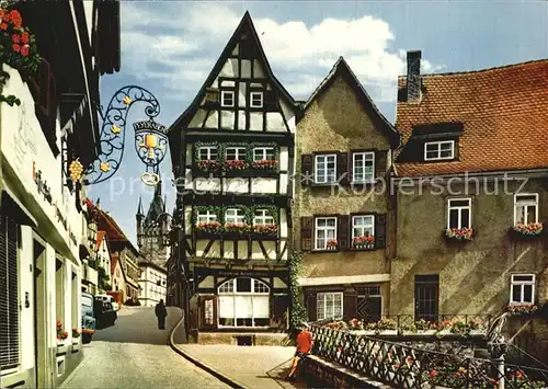 Bad Wimpfen Salzgasse Adlerbrunnen Blauer Turm Kat. Bad Wimpfen