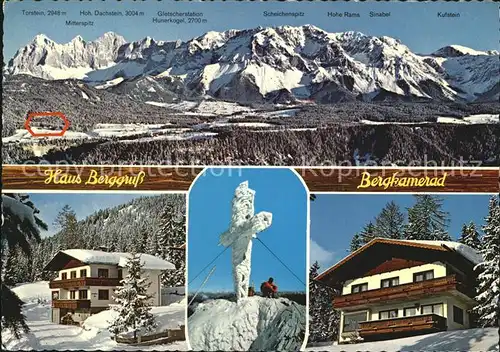 Enns Pichl Panorama Haus Berggruss Haus Bergkamerad Gipfelkreuz