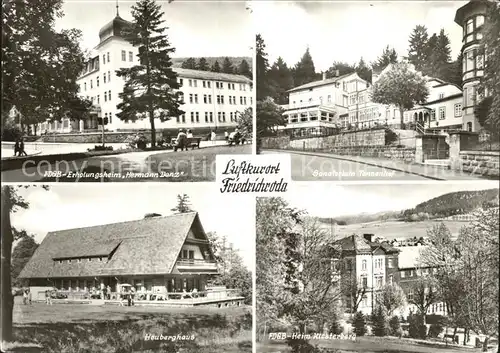 Friedrichroda FDGB Erholungsheim Sanatorium Tannenhof Heuberghaus Kat. Friedrichroda