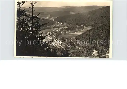 Sitzendorf Thueringen Teilansicht Kat. Sitzendorf Schwarzatal