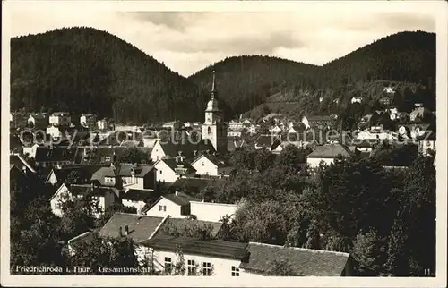 Friedrichroda Stadtansicht Kat. Friedrichroda