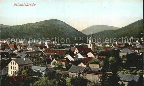 Friedrichroda Stadtansicht Kat. Friedrichroda