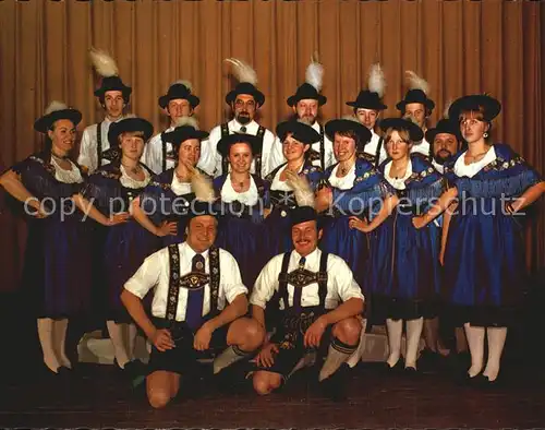 Fuessen Allgaeu Gebirgstrachten und Heimatverein Gruppenbild Kat. Fuessen