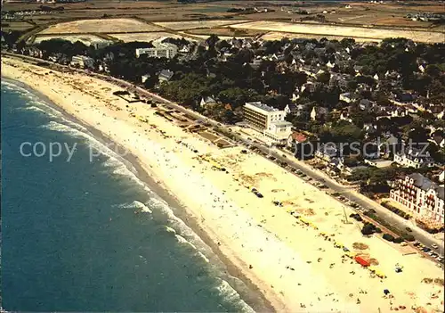 Carnac Morbihan Fliegeraufnahme Strand