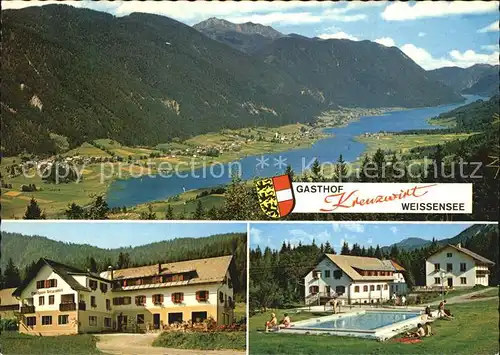 Weissensee Kaernten Gasthof Kreuzwirt Kat. Weissensee