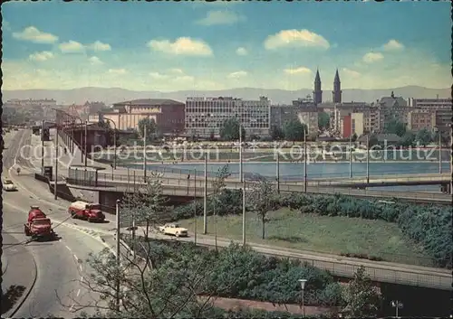 Ludwigshafen Rhein Rheinbruecke  Kat. Ludwigshafen am Rhein