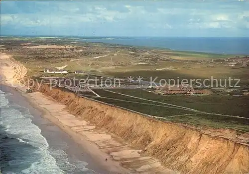 Kampen Sylt Nordseebad Steilkueste Fliegeraufnahme Kat. Kampen (Sylt)