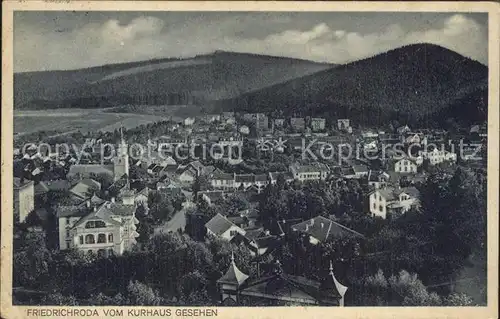 Friedrichroda Blick vom Kurhaus Kat. Friedrichroda