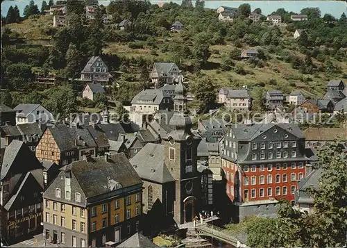 Monschau Evangelische Kirche und Rotes Haus Kat. Monschau