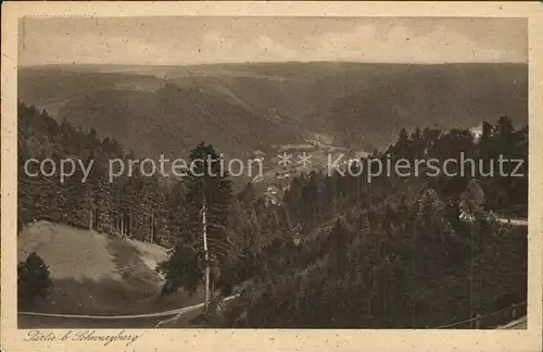 Schwarzburg Thueringer Wald Weg zum Trippstein Kat. Schwarzburg