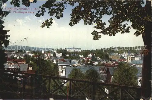 Friedrichroda Blick vom Philosophenweg Kat. Friedrichroda