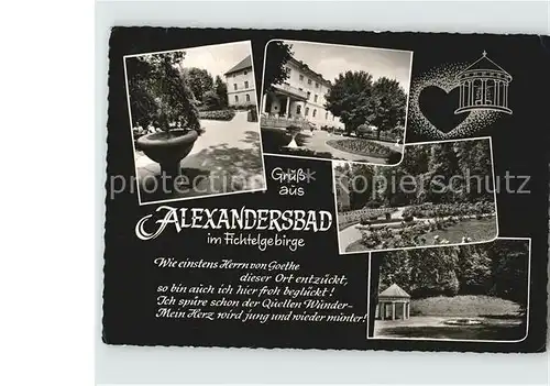 Alexandersbad Bad Brunnen Park  Kat. Bad Alexandersbad