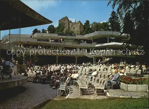 Badenweiler Kurmittelhaus Kurkonzert Burgruine Kat. Badenweiler